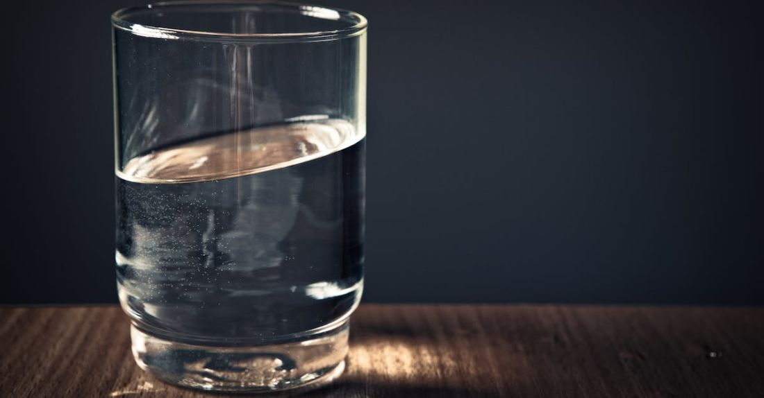 Glass - Clear Drinking Glass Filled With Water