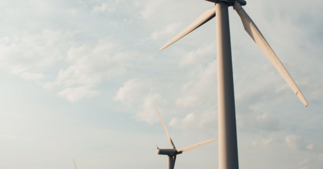 Recycling Technology - Wind Turbines on Mountain