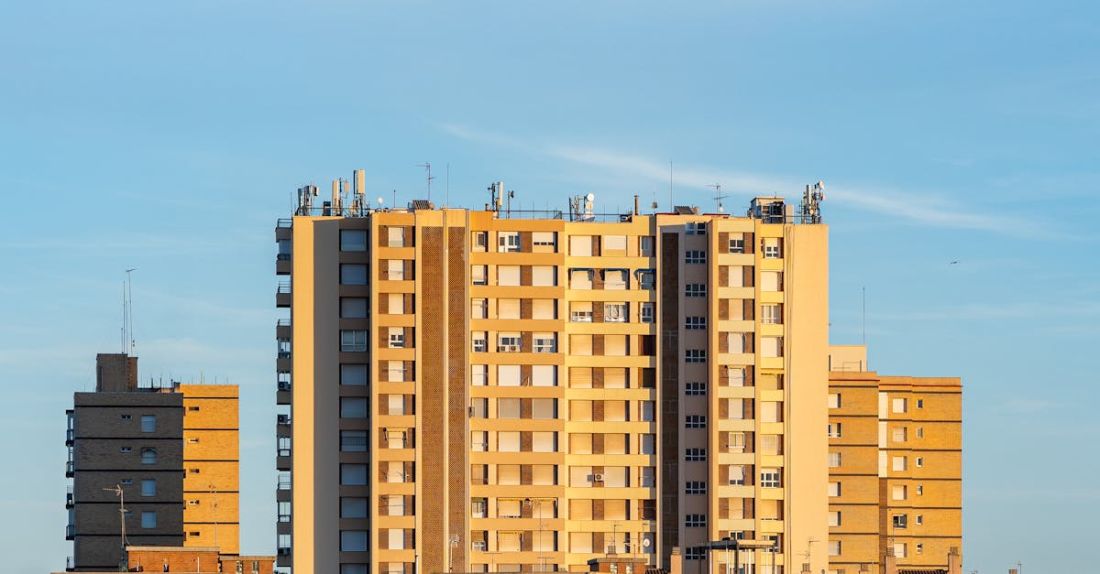 Urban Housing - View of Modern Apartment Buildings in City