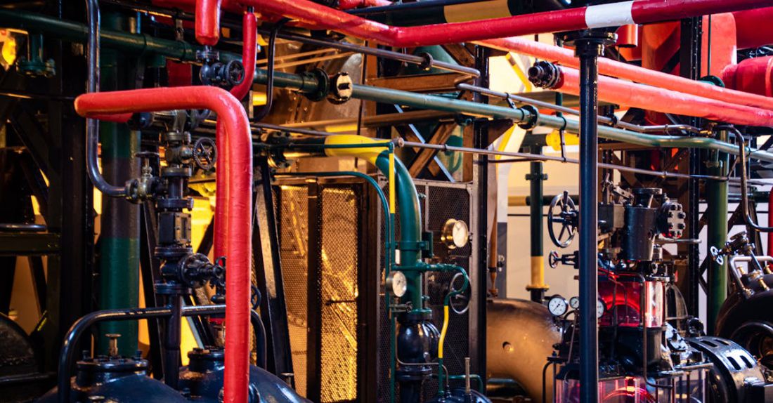 Insulation - Red and Gray Industrial Machinery