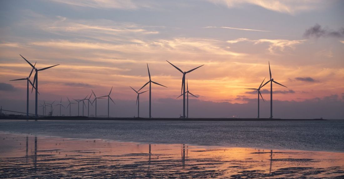 Sustainability - Wind Turbine Landscape Photography