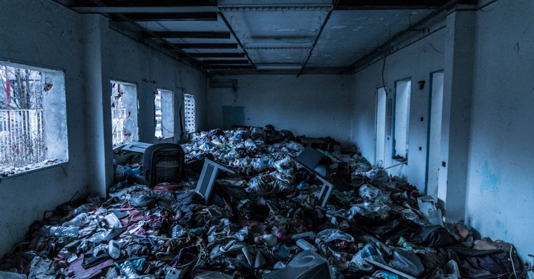 Electronic Waste - File of Junks in the Room