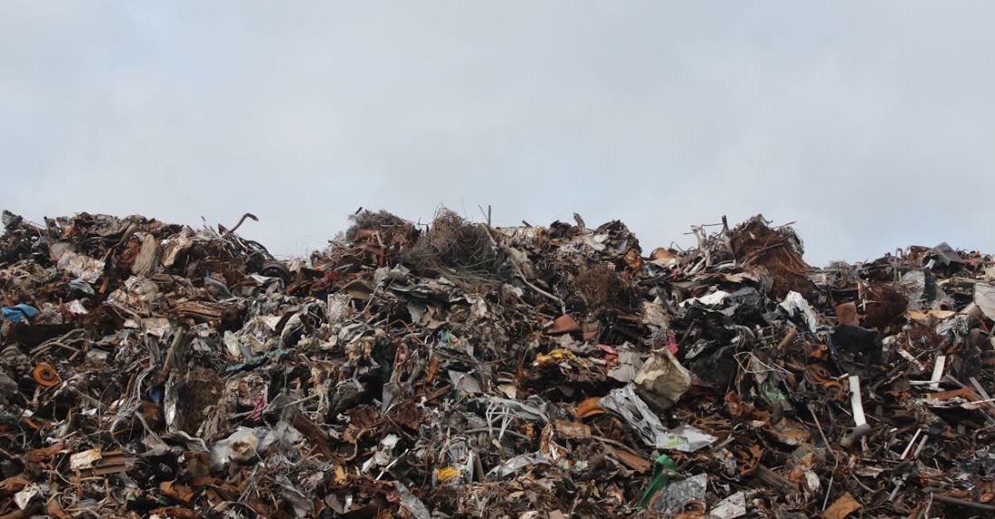Food Waste - Dumpsite under Clear Sky