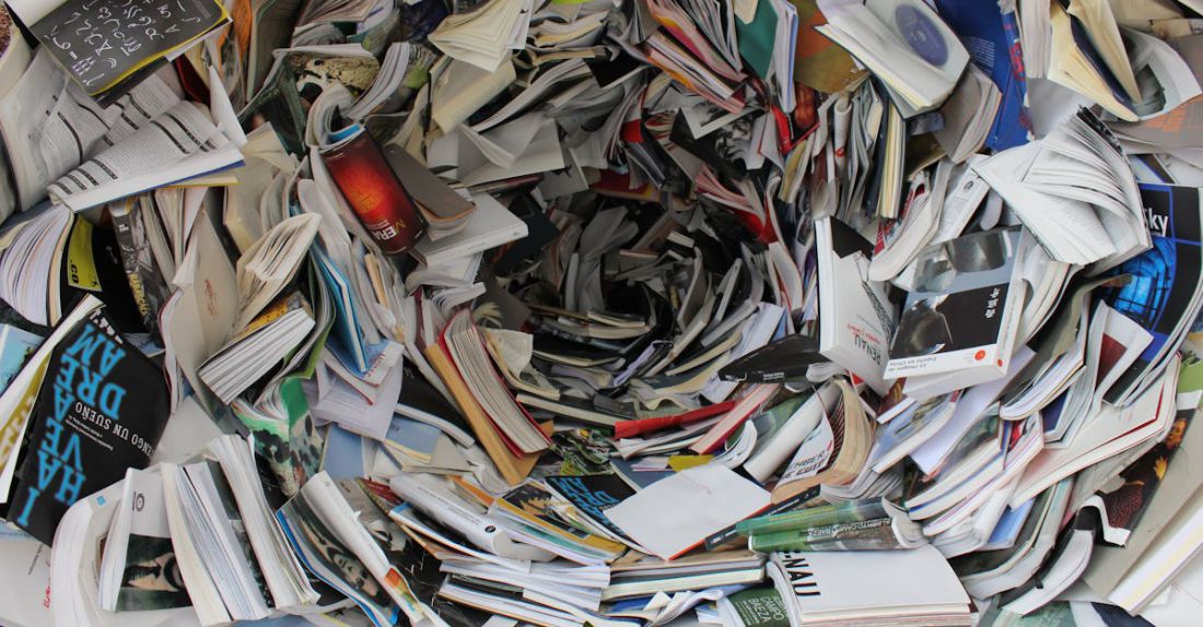 Greywater Recycling - Pile of Covered Books
